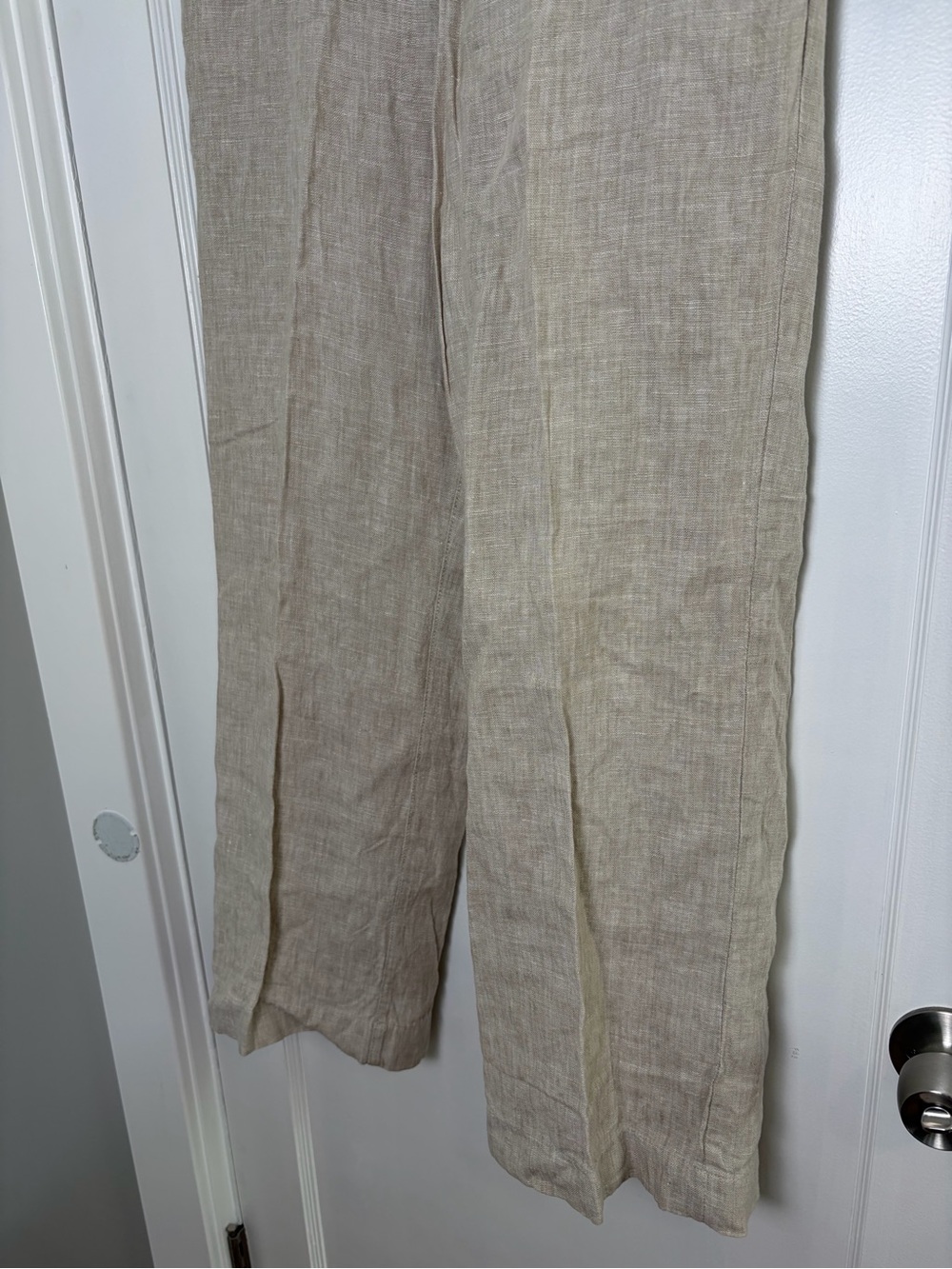 Garnet Hill Flax Linen wide leg Trouser Pants Lagenlook 8 - Picture 12 of 16